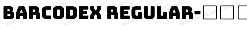 BarcodeX Regular字体转换